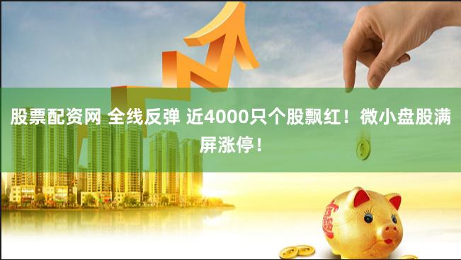 股票配资网 全线反弹 近4000只个股飘红！微小盘股满屏涨停！